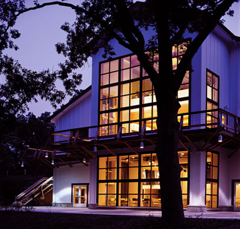 The Program Center in the Evening The Program Center in the Evening